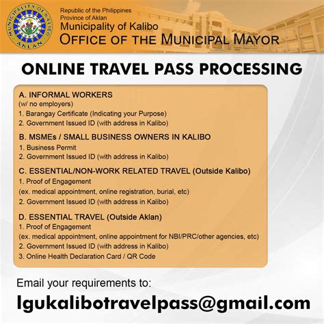ONLINE PROCESSING OF TRAVEL PASS for .